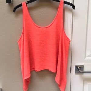 Guess- Coral colored, Sleeveless, flowing top
